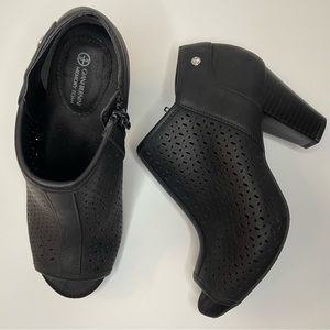 Gianni Bernini‎ memory foam open toe heels